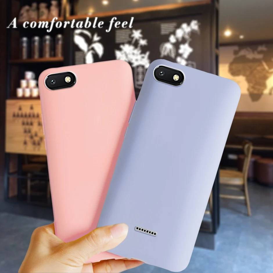 Чехол карамельного цвета для Xiaomi Redmi 6A чехол телефона 5 45 дюйма Мягкая силиконовая