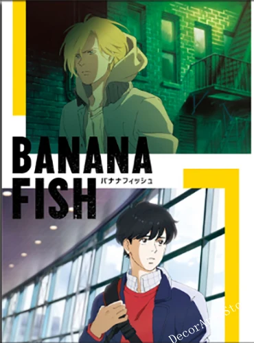 Обувь для косплея Аниме банан рыбы игра живопись на холсте мультфильмы в