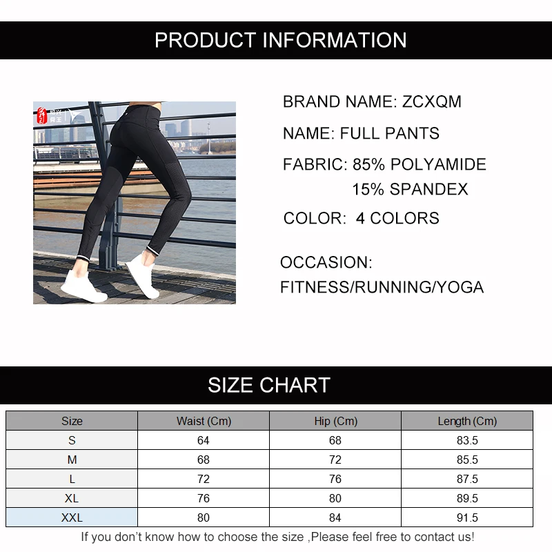 

Gym Leggings with Pocket Colorvalue Breathable Mesh Running Jogger Tights Women Stretchy Sport Fitness Pants Reflective Yoga