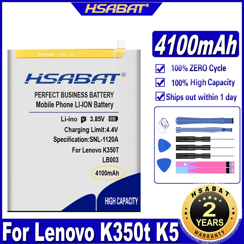 Аккумулятор HSABAT LB003 4100 мАч для Lenovo K350t K5 | Мобильные телефоны и аксессуары