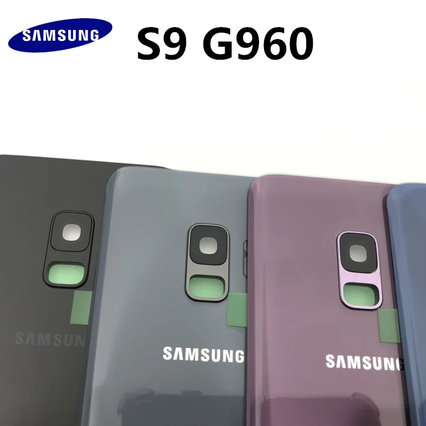 10 шт.,, новинка, для samsung Galaxy S9 edge, G960, G960F, SM-G960F, Задняя стеклянная крышка, задняя крышка, крышка батареи, замена корпуса