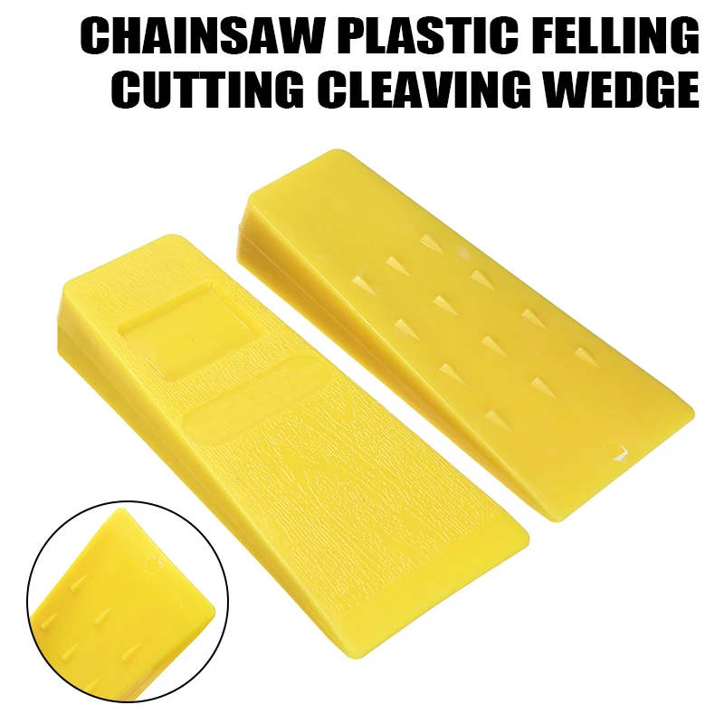 

3Pc/Lot 5 Inch Yellow Tree Felling Wedges For Logging Falling Cutting Cleaving Chainsaw Electric Chain Saw Sharpening Chain Tool