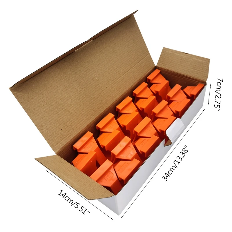 

20 Pcs / Set Home for Vinyl Wood Floor Gasket Easy Installation Hardwood Professional Reusable ToolsShape Laminated