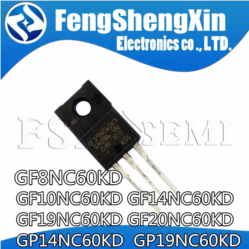 10 шт. GF8NC60KD GF10NC60KD GF14NC60KD GF19NC60KD GF20NC60KD TO-220F GP14NC60KD GP19NC60KD TO-220 IGBT | Электронные