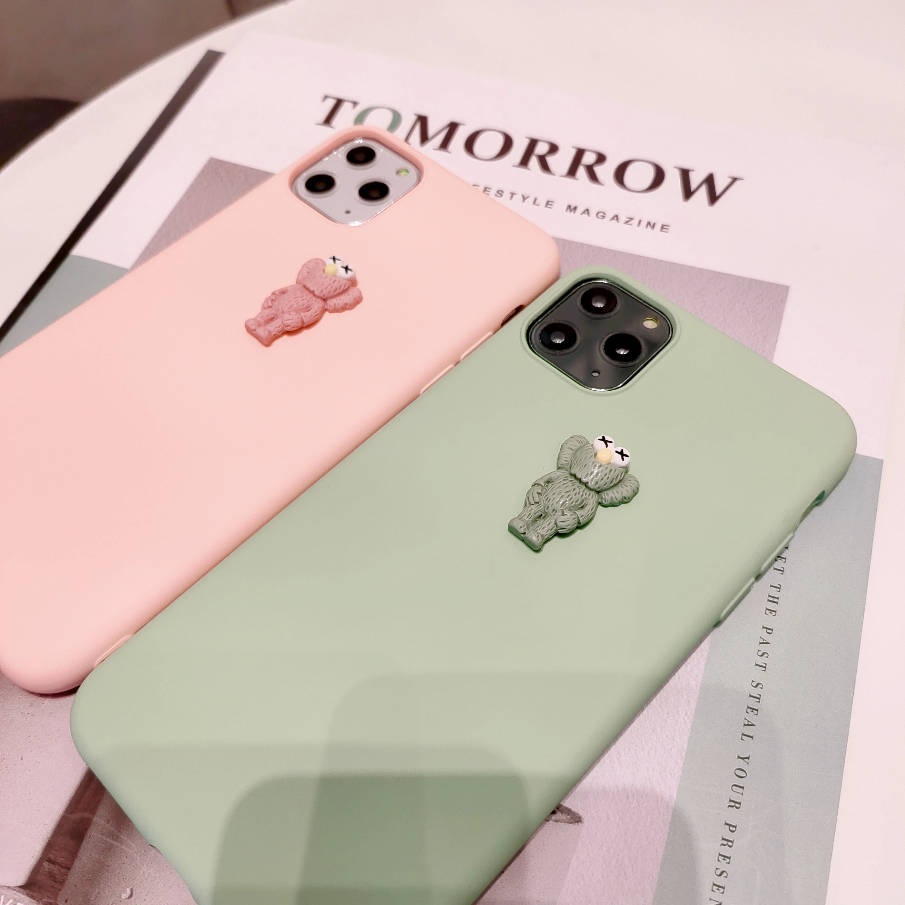 3D Оригинальный жидкий силиконовый роскошный защитный чехол JUNNIAO для Apple iPhone 11 Pro Max