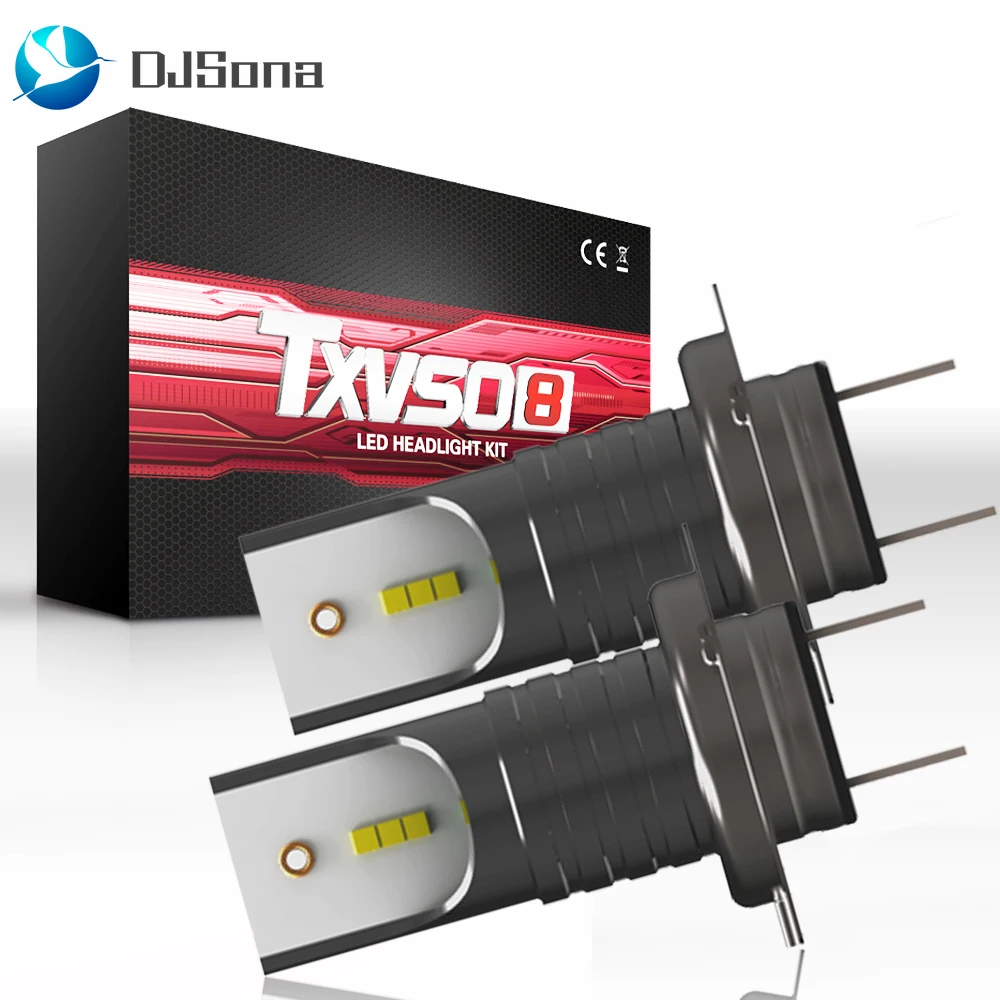 2X 55 Вт H4/H7 светодиодный комплект фар для автомобиля 6000 К Белый фонарь