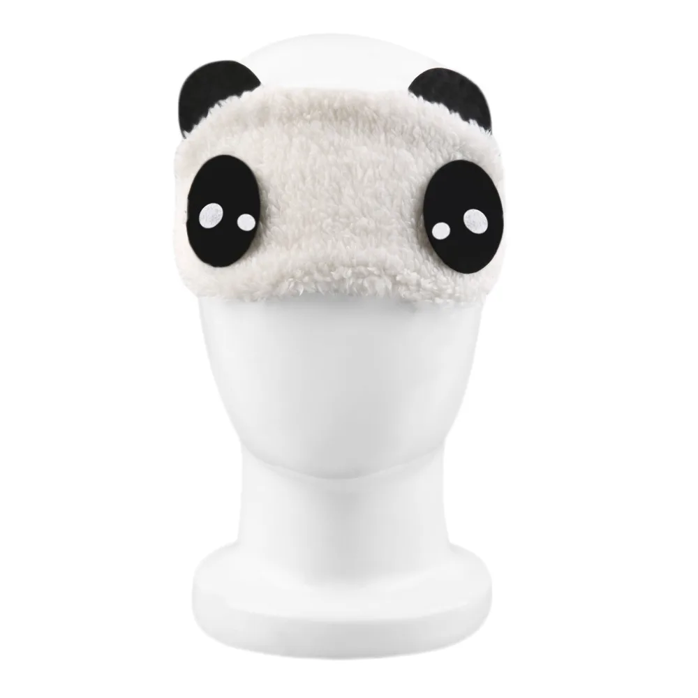 

Fashion Cute Design Plush Panda Face Eye Travel Sleeping Soft Eye Mask Blindfold Shade Eyeshade Portable Sleeping Eye Cover