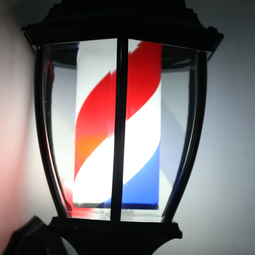 50 см LED Bar ber магазин знак полюс свет красный белый синий полосатый дизайн Roating