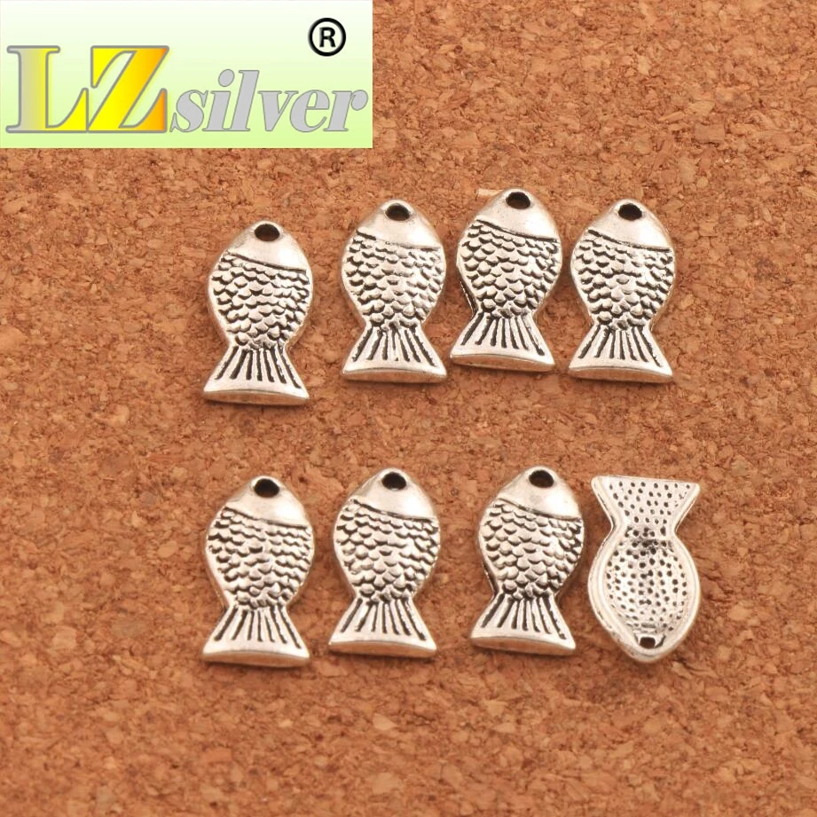 Ocean Fish Sea Creatures Spacer Charm Beads 13.7x7.5mm 400PCS zinc alloy Pendants Alloy Jewelry DIY L060