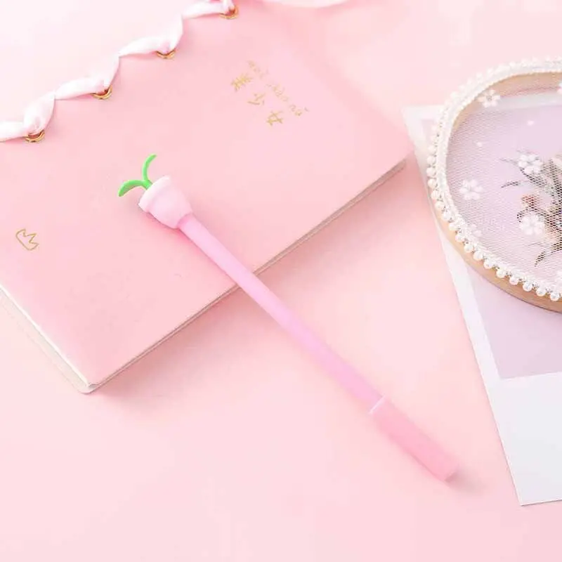 Мультяшная стильная ручка в горшках гелевая канцелярские принадлежности Kawaii