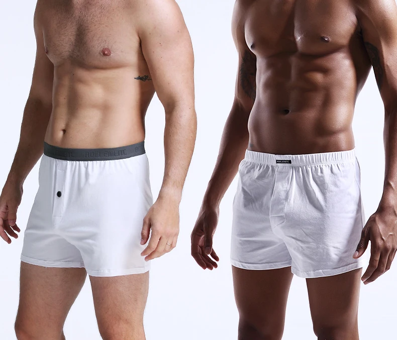 Нижнее белье мужское хлопковое свободного покроя трусы-боксеры для дома