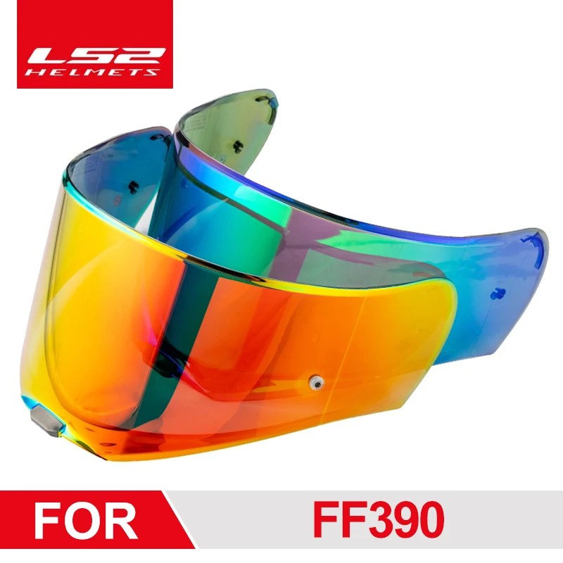 Оригинальный прозрачный козырек LS2 FF390 Breaker Chrome-шлем с покрытием lens silver rainbow smoke