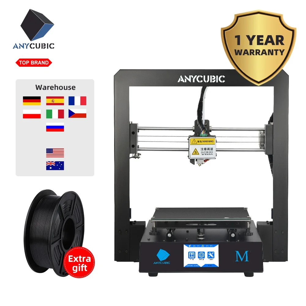 Anycubic i3 Мега 3d принтер наборы для 3d печати части дешевого размера плюс полностью металлический сенсорный экран drukarka 3d принтер 3D Drucker