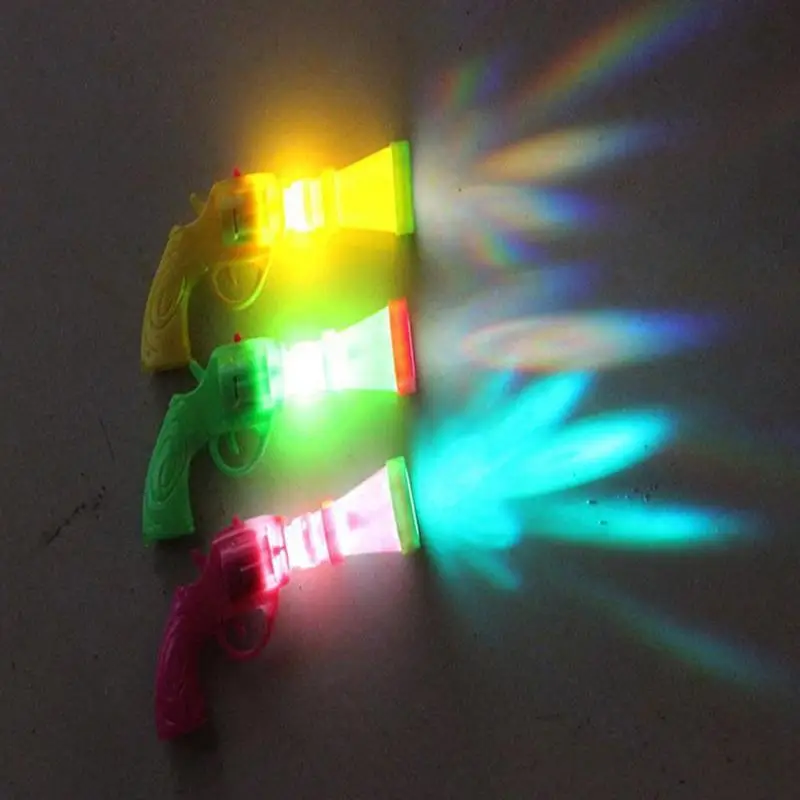 Светодиодная вспышка Игрушка-проектор светящийся пистолет детский цветной