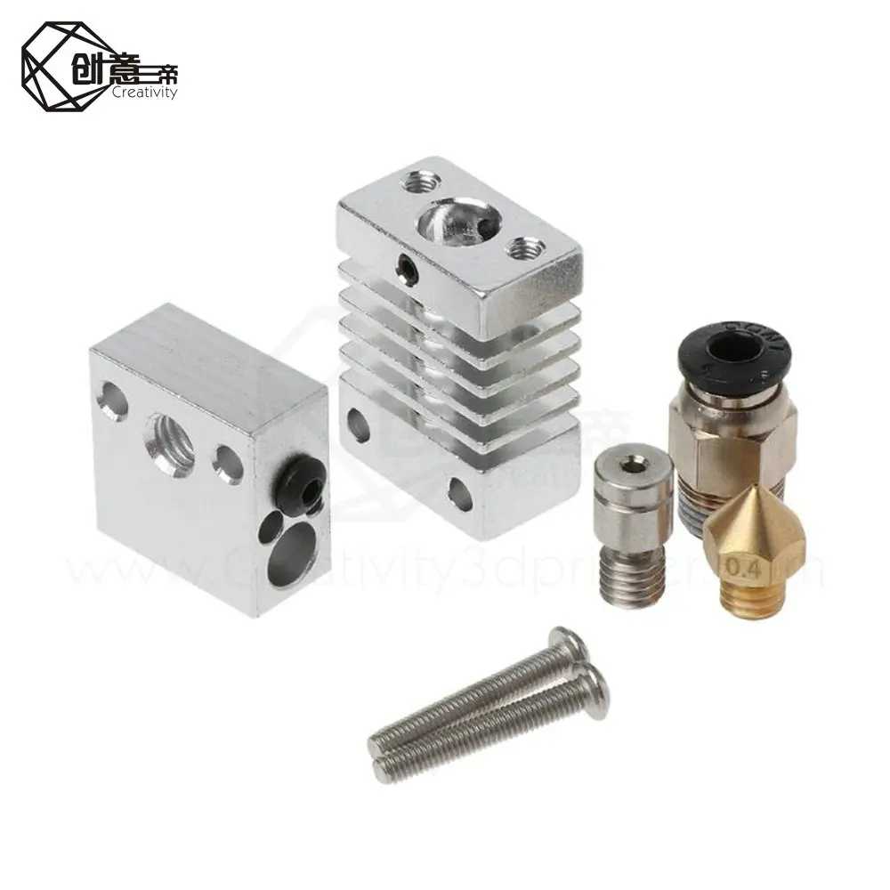 Все металлические Hotend комплект обновления CR10 экструдер алюминиевого отопителя 1