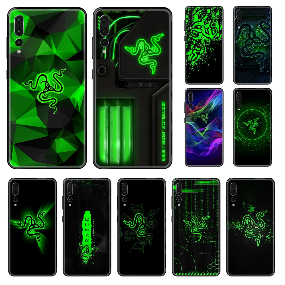 

RAZER Phone case For Huawei P 8 10 20 30 Smart Plus 2019 Z Lite Pro 2017 2019 black silicone cell cover trend coque fashion