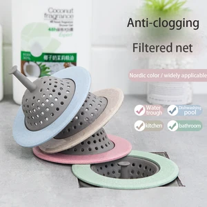 Кухонные фильтры для раковины, силиконовая Сливная крышка, Сливная крышка для раковины, канализационный фильтр для мусора, 4 цвета, дополнительные кухонные принадлежности