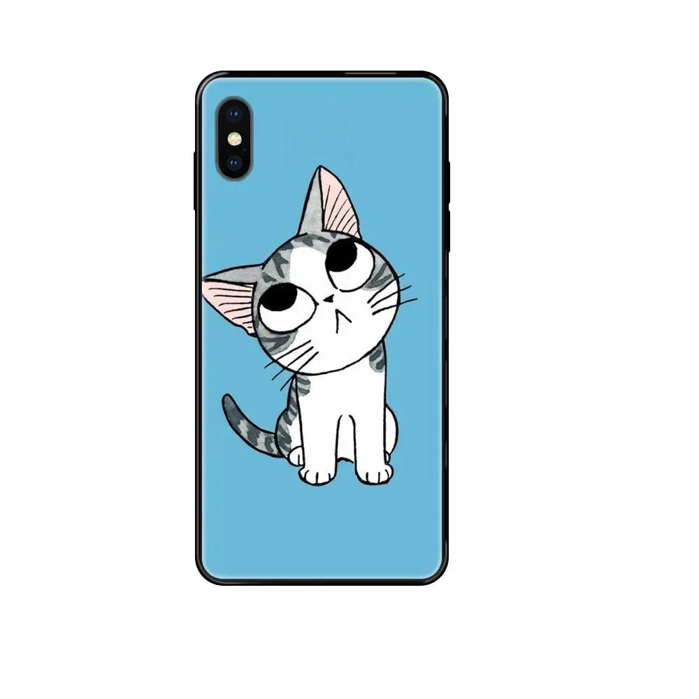 For Xiaomi Redmi 3S 4X 4A 5 5A 6 6A 7 7A 8 8A 8T 9 9A K20 K30 S2 Y2 Pro Plus Ultra Best Price Cartoon Kitten Cat Black Soft TPU | Мобильные