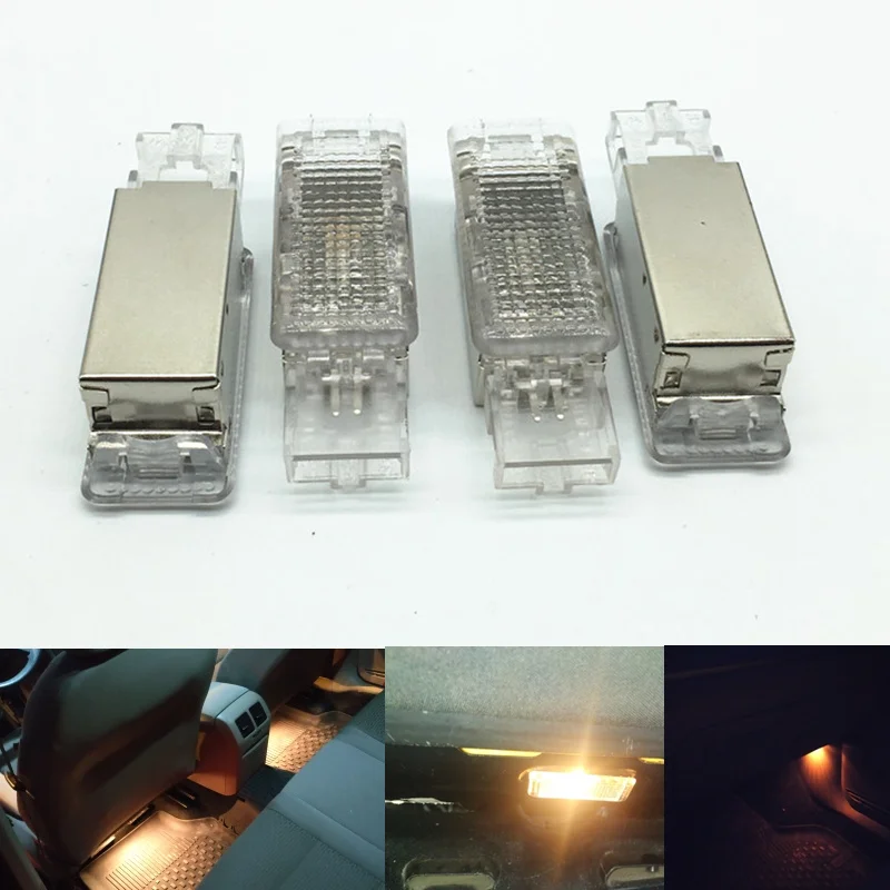 

car interior light halogen Footwell Light Foot Step Space Lamps For VW PASSAT B6 Golf 6 MK6 VI JETTA 5 6 MK6 Tiguan 7L0 947 415