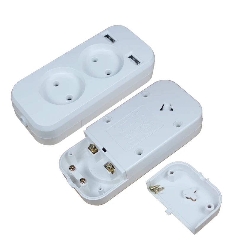 Новинка 2019 2 розетки европейский удлинитель USB 5 в а с кабелем диаметром 1 м цвет