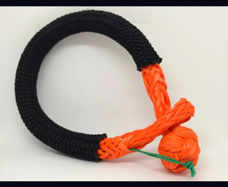 Оранжевые мягкие скобы 6 мм * 80 UHMWPE канатная Скоба для буксировки atv