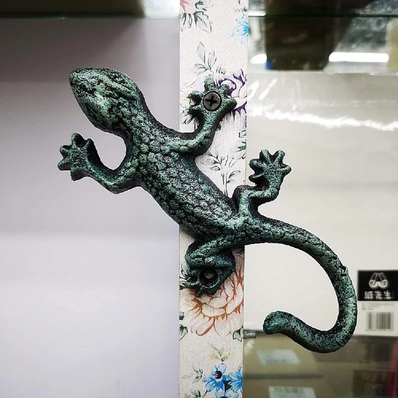 Кованые железные крючки Gecko многофункциональные настенные деревенские для