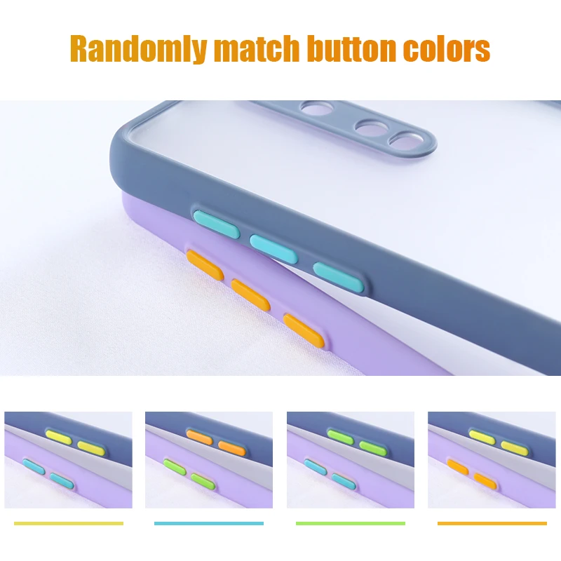 

OPPO Reno 4 Camera Protection Phone Case For Realme C11 C12 C17 C15 V5 X7 5 5i 6i 5S 6 7 Pro 7i Narzo10A Matte Shockproof Cover