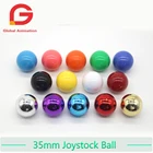 35 мм круглая позолоченная верхняя шаровая Головка для джойстика SANWA, ручка для аркадных игр, сменная рокерная шаровая Головка, игровая консоль Pandora