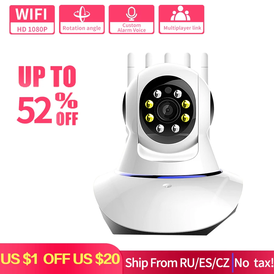 Беспроводная Wi-Fi IP-камера OLPAY HD 1080P Домашняя безопасность Радионяня