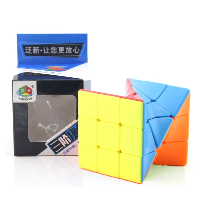 

Fanxin 3x3 Torsion Magic Cube Stickerless Speed Puzzle Twisty Brain Teaser Educational Toys For Children