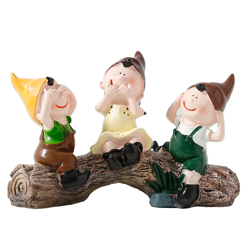 

Creative Tree Stump Doll Cute Ornaments Resin Crafts Home Decoration Accessories Bedroom Desktop Decoration Christmas Decor