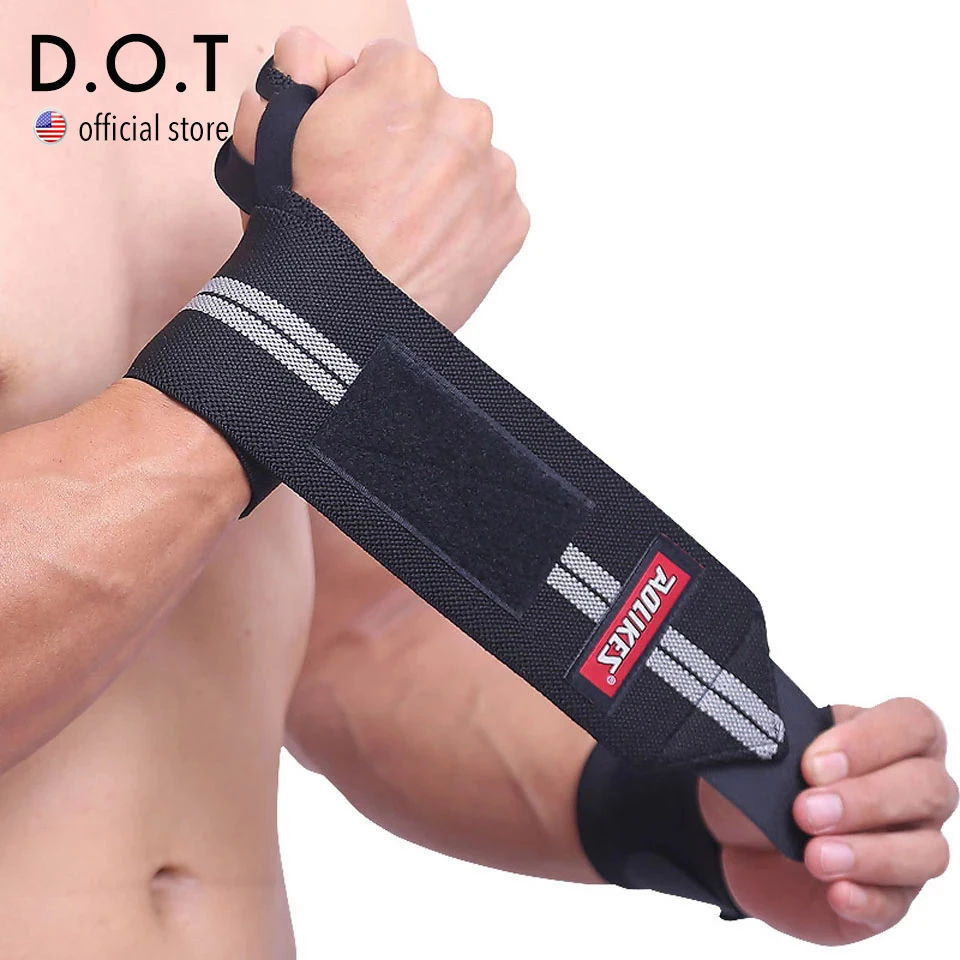 

1 Pair Wristband Wrist Support Weightlifting Gym Training Wrist Support Brace Straps Wraps CrossFit Powerlifting