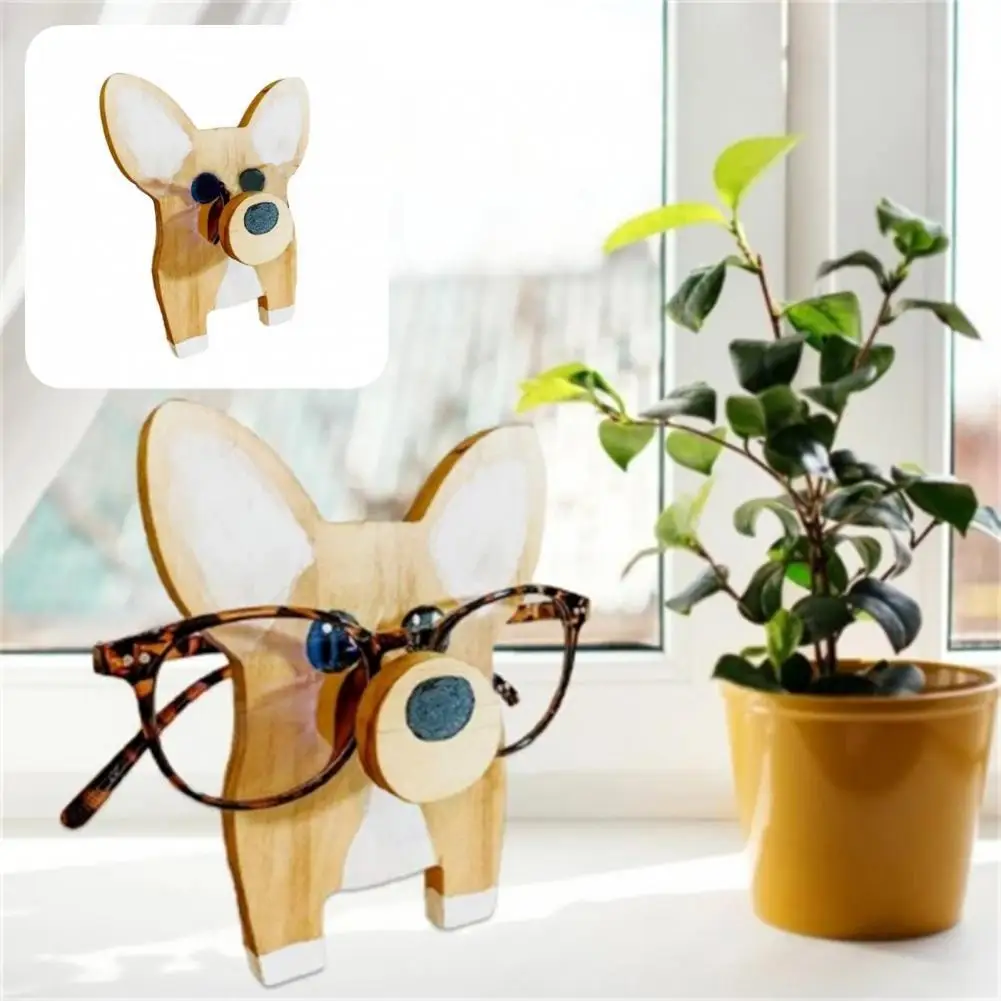 

Vibrant Color Fashion Spectacle Animal Glasses Holder Wood Glasses Rack Novelty for Bedroom