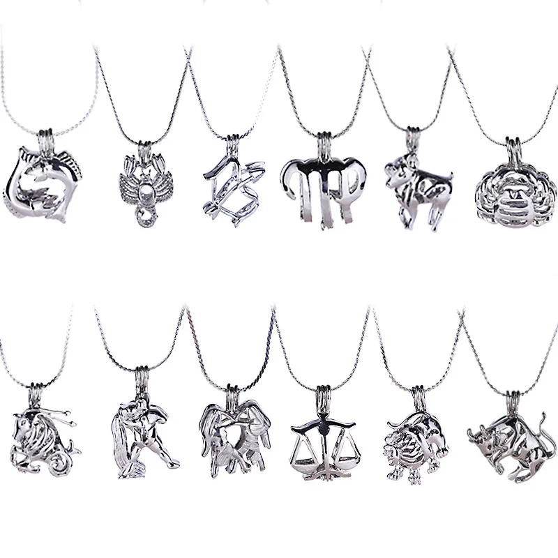 

Twelve constellation pendants, freshwater oysters, open the oysters and take out the pearls to make a pendant for your loved one