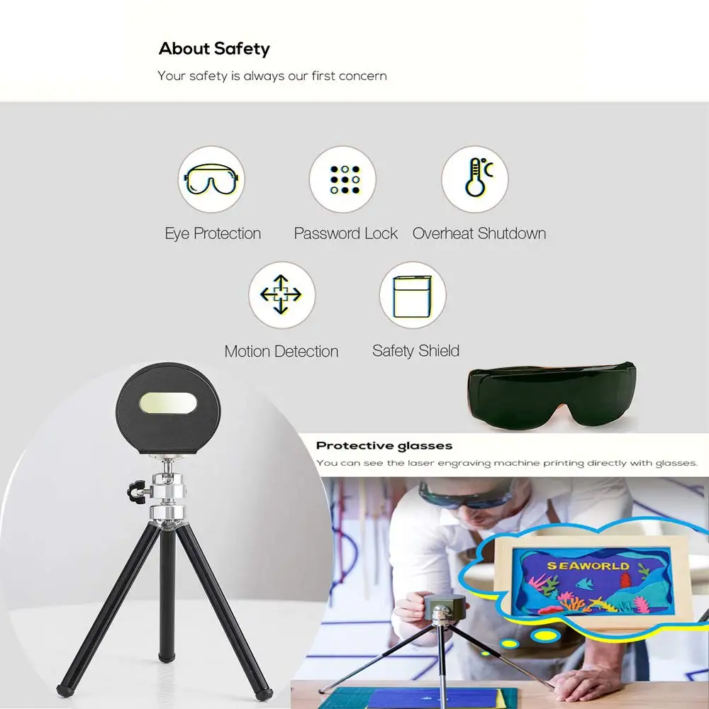 

1.6W Desktop Laser Engraver Portable Mini Laser Engraving Machine 360 Rotating Wood Carving Etcher Cutter Engraver LaserPecker