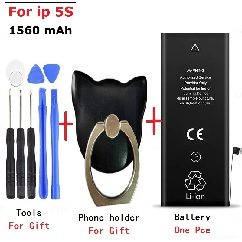 for ip 5s Литиевая батарея для Apple iPhone3gs 4S 4 5c 6S 6 7 5S 5 6plus 8 8plus сменные батареи Внутренняя батарея телефона+ Бесплатные инструменты - Цвет: for ip 5s