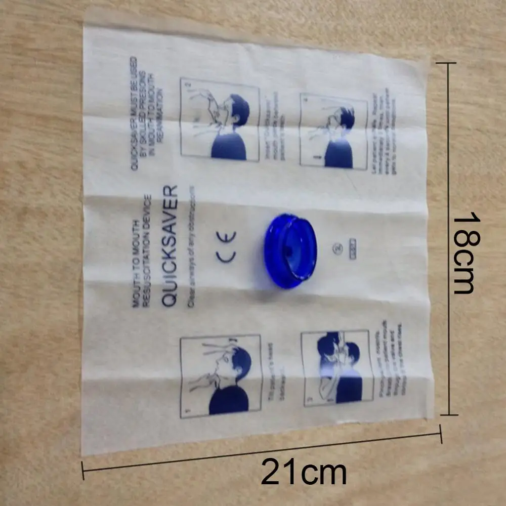 Disposable CPR Medial Emergency Mouth Breath Mask Face Shield Resuscitation Device First Aid Tool Quick Saver | Безопасность и
