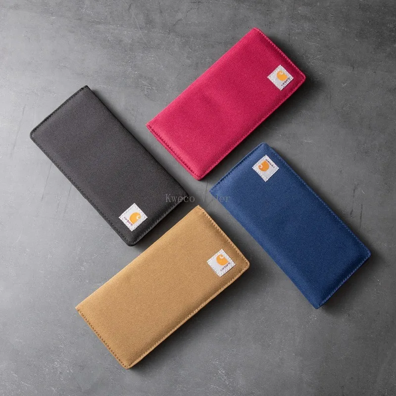 

2021 Brand Women Wallets Fashion Canvas Long Purses Top Quality Card Holder Classic Female Purse Two Fold Men Wallet For Women
