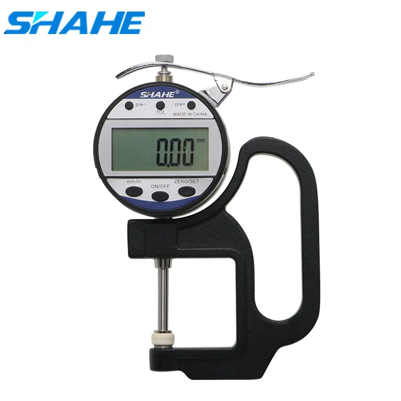 Толщиномер высокоточный с ЖК дисплеем 0 01 мм 25 мм|leather thickness gauge|thickness gaugethickness meter |