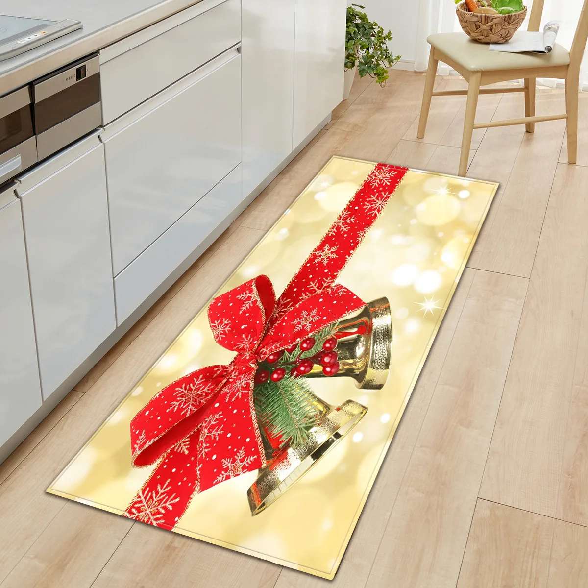 Christmas 3D Carpet Xmas Long Strip kitchen Mat carpets for living room bedroom Area Rugs new Year decoration Rug gift | Дом и сад