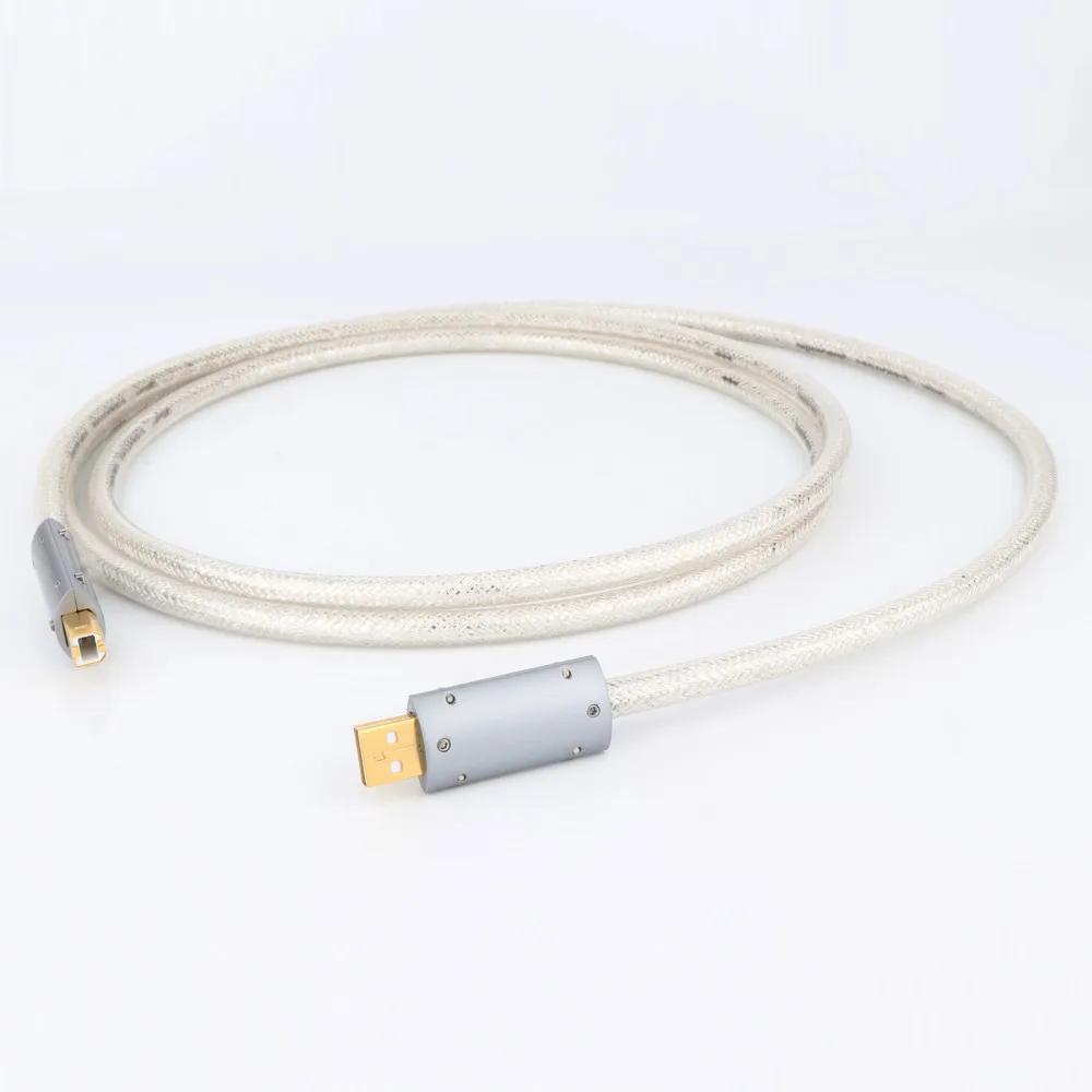 QED OCC посеребренный USB-аудиокабель для передачи данных Hi-Fi USB-кабель DAC Hi-End USB