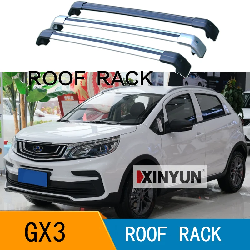 

Кровельные рейки для Geely GX3 [2019 2020 2021], боковые рейки из алюминиевого сплава, поперечные рейки, багажник на крышу