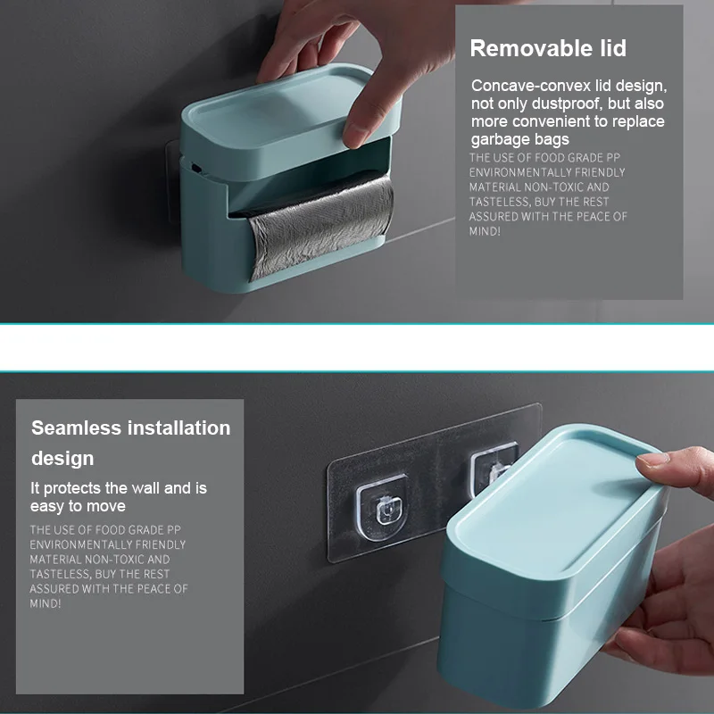 1 шт. Не оставляющий следов надежный дизайн самоклеящийся настенный мешок для