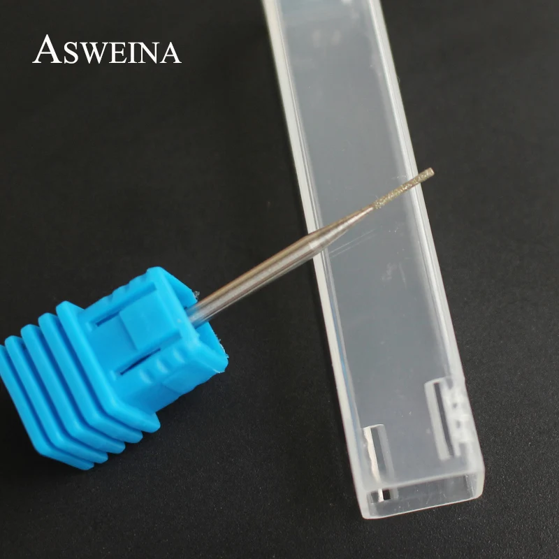 ASWEINA 1 шт. 0 9 мм Алмазная крошечная головка ротационные фрезы для маникюрного