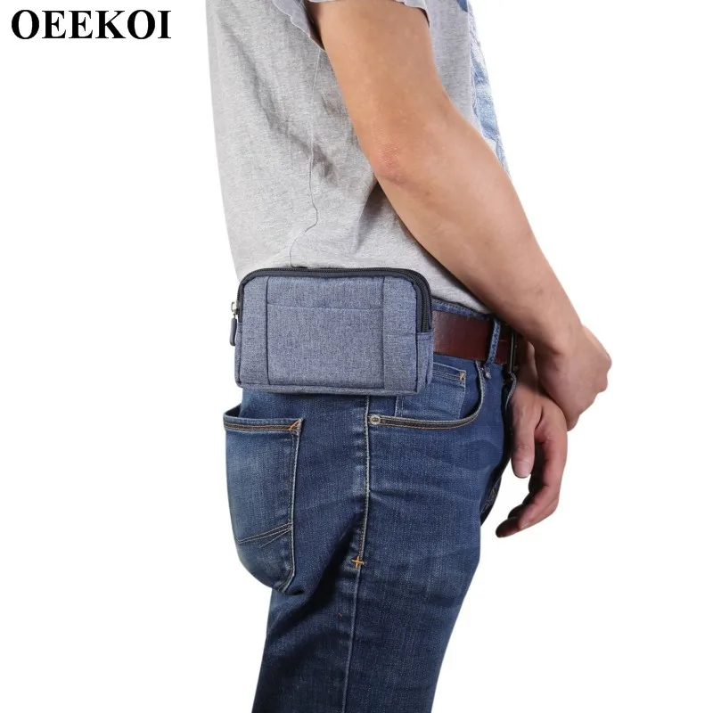 

OEEKOI Universal Denim Belt Clip Sport Pouch Case for iPhone 11 Pro Xs X