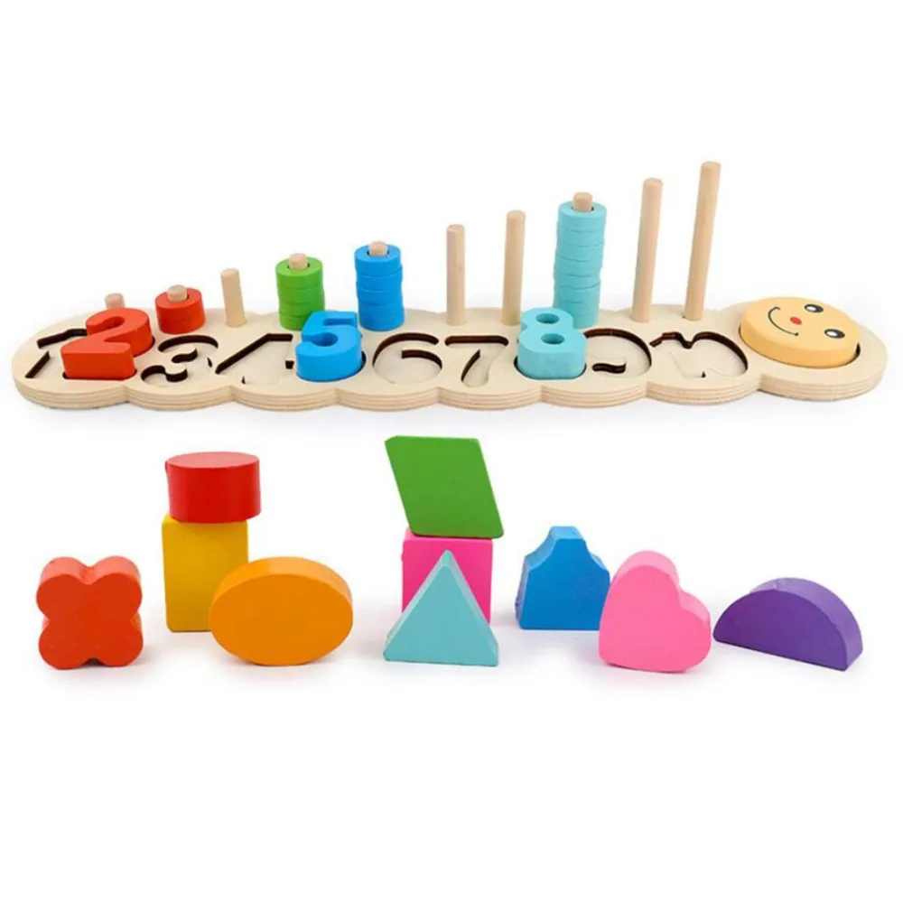 2021 Wooden Multicolor Practice Safe Material Digital Learning Board Multi-Function Logarithmic Plate &amp Education Toy | Игрушки и