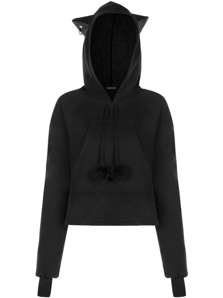 black XJ1970 XITAO оболочка Drawstring толстовки женские модные новые осенний пуловер с рукавами-фонариками маленькие свежие повседневные стильные толстовки xj70 - Цвет: black XJ1970