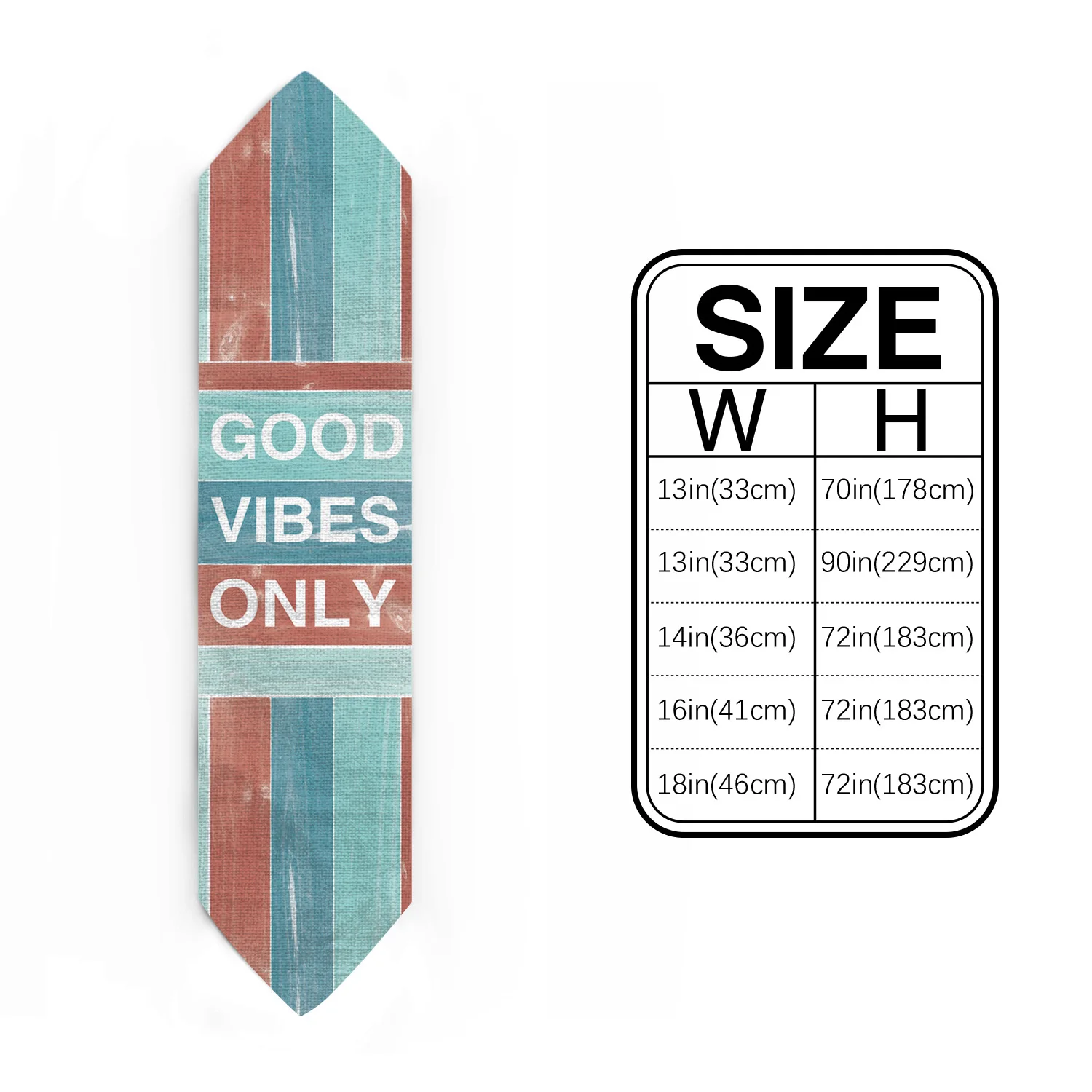 Винтажная деревянная настольная дорожка Good Vibes Only современная для свадебной