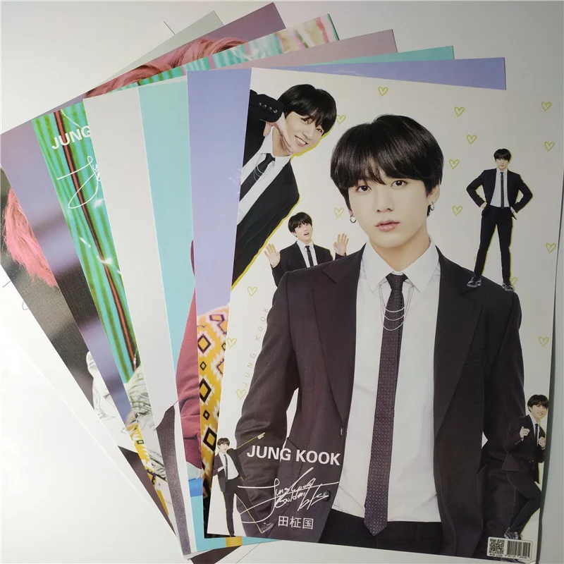 8 *(42x29 см) Новинка Bangtan Boys Jung Kook плакаты наклейки на стену подарок|Наклейки стену| |