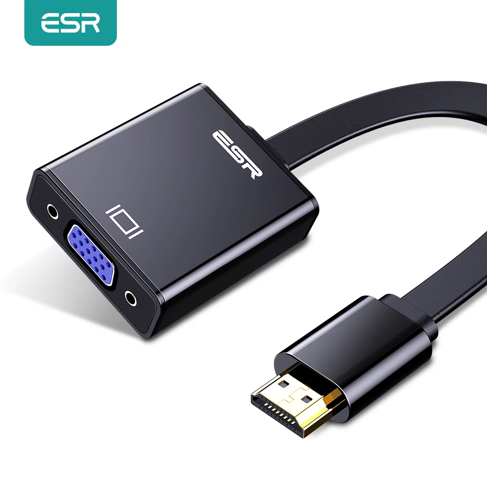 ESR VGA в HDMI совместимого адаптера для аудио сплиттер кабель цифровой HD 1080p